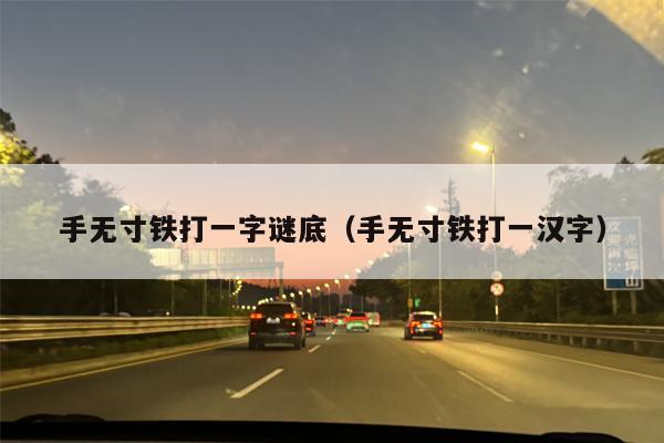 手无寸铁打一字谜底（手无寸铁打一汉字）