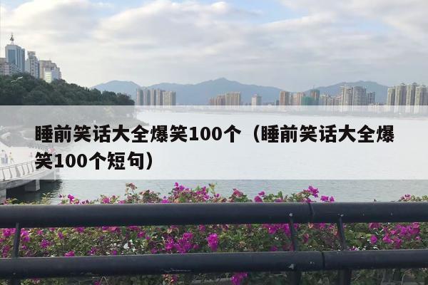 睡前笑话大全爆笑100个（睡前笑话大全爆笑100个短句）