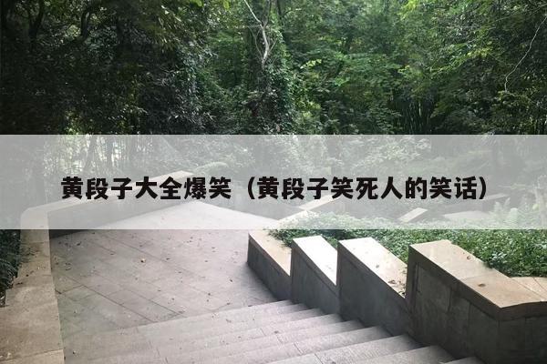 黄段子大全爆笑（黄段子笑死人的笑话）