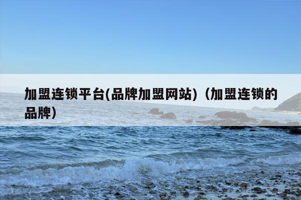 ***平台(品牌加盟网站)（***的品牌）