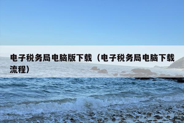 电子税务局电脑版下载（电子税务局电脑下载流程）