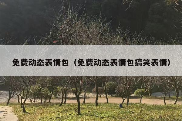 免费动态表情包（免费动态表情包搞笑表情）