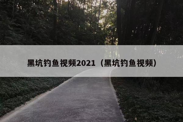 黑坑钓鱼视频2021（黑坑钓鱼视频）