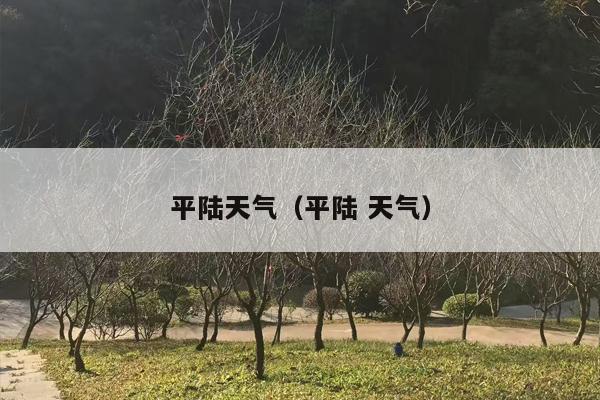 平陆天气（平陆 天气）
