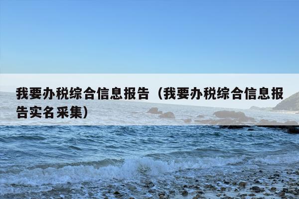 我要办税综合信息报告（我要办税综合信息报告实名采集）