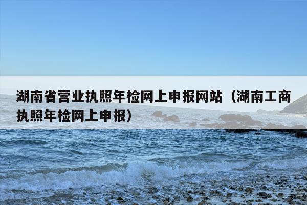 湖南省营业执照年检网上申报网站（湖南工商执照年检网上申报）