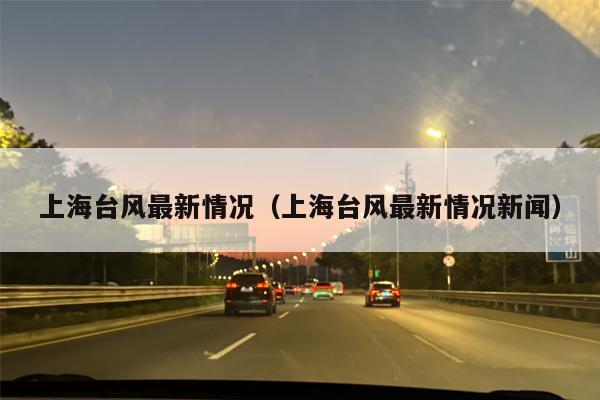 上海台风最新情况（上海台风最新情况新闻）