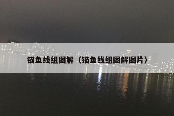 锚鱼线组图解（锚鱼线组图解图片）