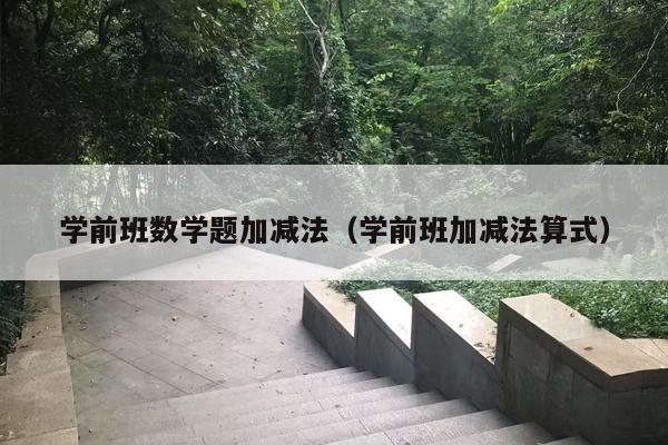 学前班数学题加减法（学前班加减法算式）