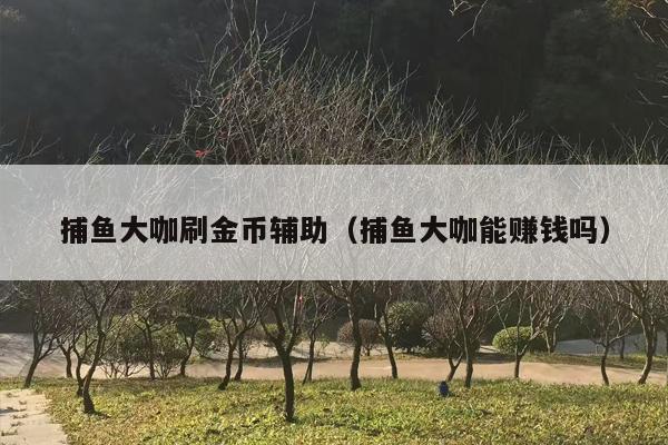 捕鱼大咖刷金币辅助（捕鱼大咖能赚钱吗）
