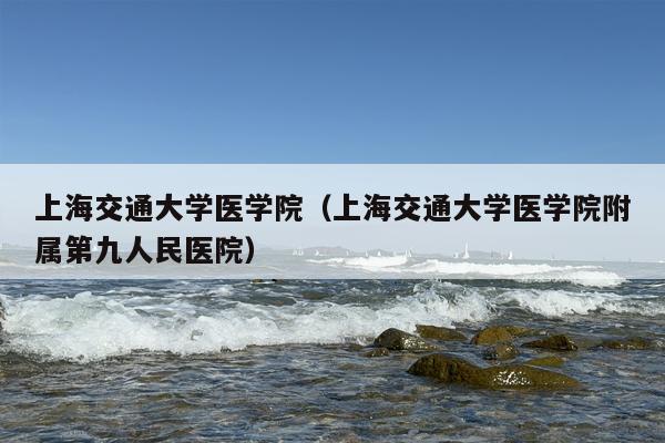 上海交通大学医学院（上海交通大学医学院附属第九人民医院）