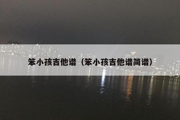 笨小孩吉他谱（笨小孩吉他谱简谱）