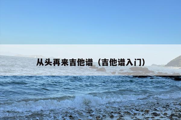 从头再来吉他谱（吉他谱入门）