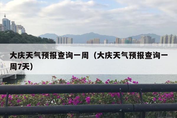 大庆天气预报查询一周（大庆天气预报查询一周7天）