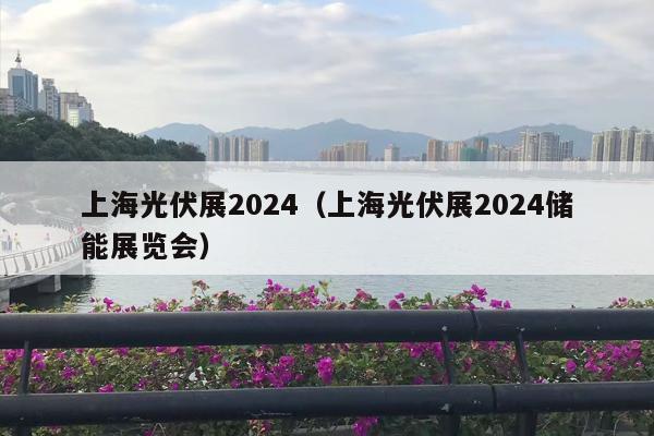 上海光伏展2024（上海光伏展2024储能展览会）