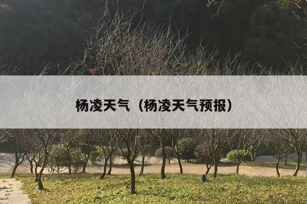 杨凌天气（杨凌天气预报）